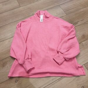 Pink Turtleneck Sweater